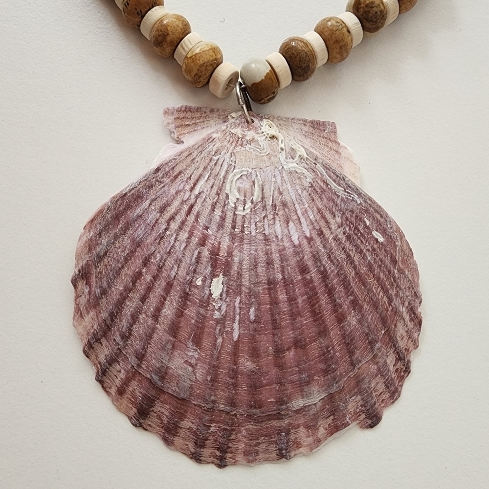 NWT Free People White Silver Love Letter To The Sea Shell Necklace - Picture 8 of 13
